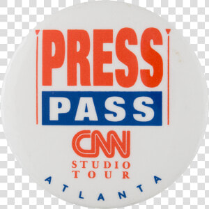 Cnn Press Pass Events Button Museum   Press Badge Cnn  HD Png Download