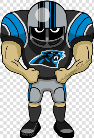 Charlotte North Carolina Panthers Cartoons Of Your   Cartoon Cowboys Football Player  HD Png Download