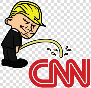 Pi  ing Trump Badboy Cnn Clear Sticker   Cnn Fake News Logo  HD Png Download