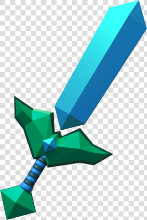 Diamond Sword Imagined By Lanceberyl On Deviantart   Minecraft  HD Png Download