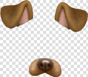 Snapchat Tumblr Overlay Dog Perro Brown Marrón   Dog Ears Snapchat Filter  HD Png Download