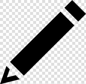 Black Diagonal Pencil   ペン フリー 素材  HD Png Download