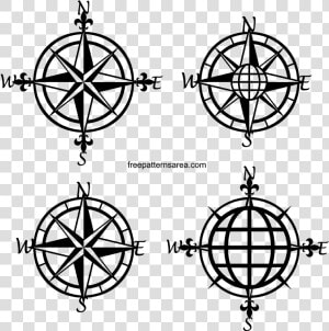 This Vintage Nautical Compass Rose Project Is Primarily   Nautical Clipart Compass  HD Png Download