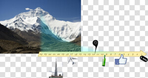 Image3961   Burj Khalifa And Mount Everest  HD Png Download