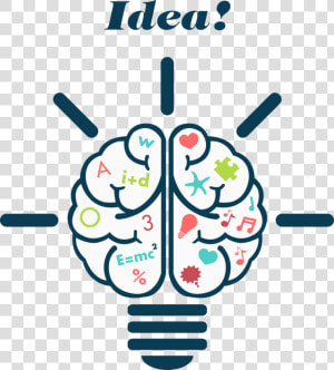 Human Brain Euclidean Vector Illustration   Math Brain Clipart  HD Png Download