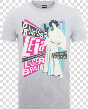 Star Wars Princess Leia Rock Poster T shirt   Camiseta Capitan America Gris  HD Png Download