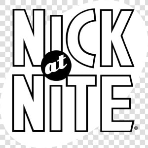 Nick At Nite Logo Black And White   Nick At Nite Logo Png  Transparent Png