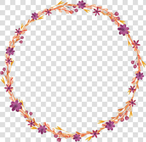  flowers  vines  leaves  vinesandleaves  wreath  circle   Beaded Chain Anklet  HD Png Download