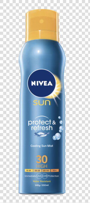 Nivea Sun Protect  amp  Refresh Spray Spf30 200ml   Nivea  HD Png Download