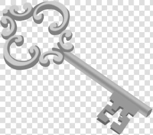 Decorated  Key  Lock  Metal  Silver   Silver Key Transparent Background  HD Png Download