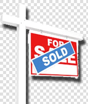 Transparent Sign Post Clipart   Clip Art House Sold Sign  HD Png Download