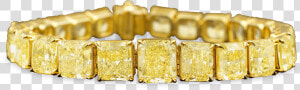 Fancy Yellow Diamond Bracelet 55 66 Carats   Yellow Diamond Bracelet  HD Png Download