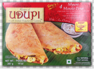 Udupi Mysore Masala Dosa 4pieces   Udupi Frozen Mysore Masala Dosa  HD Png Download