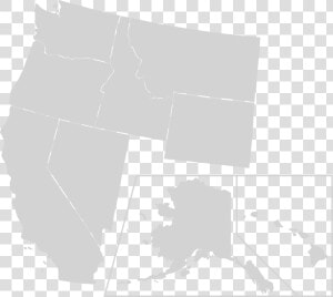 Blank West Coast Map  HD Png Download