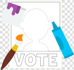 Poster Of A Blank Vote Poster For You To Color  HD Png Download