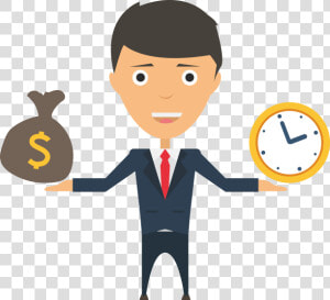 Time Money Image Picture Cartoon No Background Clipart   Money And Time Cartoon  HD Png Download