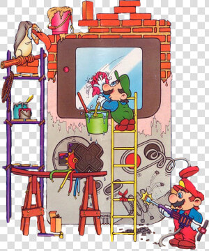  nintendo  building  bricks  mario  paint  sticker   Poster Nintendo Game Boy  HD Png Download