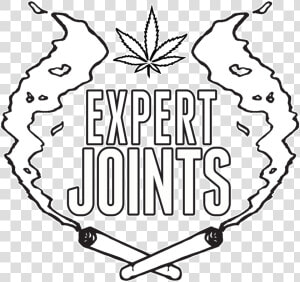 Marijuana Joint Drawing Png   Png Download   Expert Joints Logo Png  Transparent Png