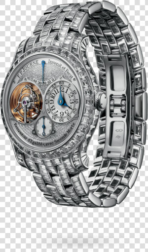 Analog Watch   Png Download   Fp Journe Tourbillon Souverain Diamonds  Transparent Png