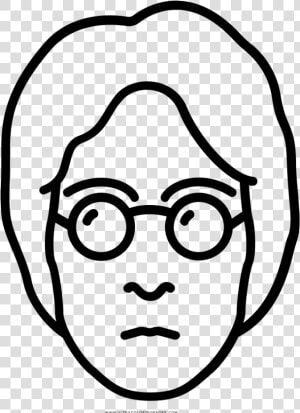 John Lennon Coloring Page   Coloring Pages John Lennon  HD Png Download