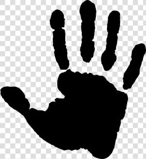 Right Hand Print Black Clipart   Png Download   Black Right Hand Print  Transparent Png