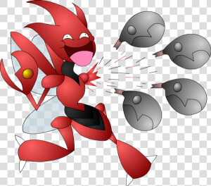 Pokemon Bullet Punch Scizor  HD Png Download