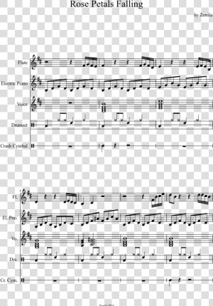 Rose Petals Falling Sheet Music Composed By By Tamila   Soul Intro The Chicken Pdf  HD Png Download