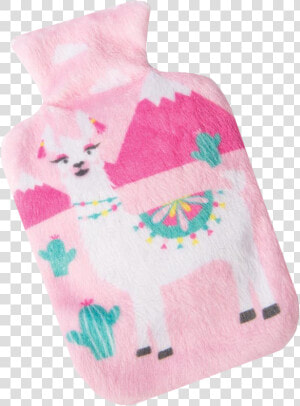 Pink Llama Pocket Hot Water Bottle   Wool  HD Png Download