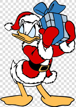 Donald Duck And Daisy Duck Christmas  HD Png Download