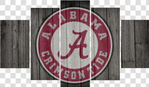 Hd Printed Alabama Football Logo 5 Pieces Canvas   Alabama Crimson Tide  HD Png Download