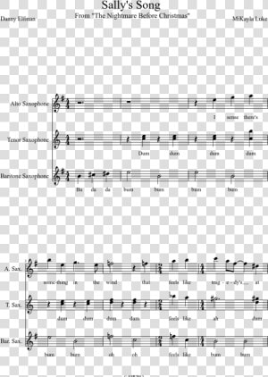 Alto Sax Song Of Storms Sheet Music  HD Png Download