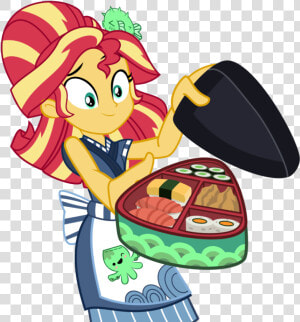 Sushi Clipart Real   Sunset Shimmer Sushi  HD Png Download