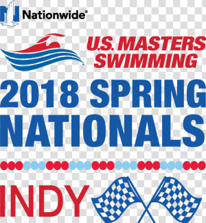 Usms 2018 Spring Nationals Indy Color Logo   Usms Nationals Spring 2018 Logo  HD Png Download