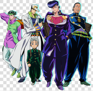 Jojo  39 s Bizarre Adventure Part 4 Cast  HD Png Download