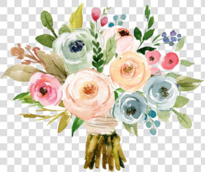  watercolor  flowers  floral  bouquet  arrangement  HD Png Download