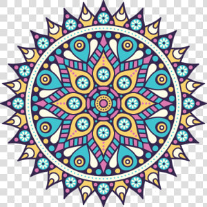 Mandala Buddhism Icon   Vector Mandala Coloring Book  HD Png Download