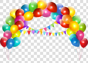 Balloon Arch With Decoration Clipart Gallery Tags   Balloons Clip Art  HD Png Download