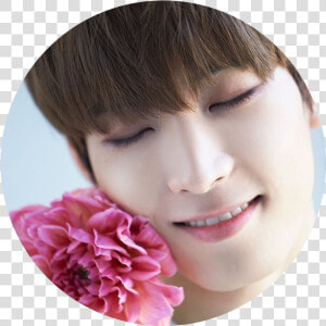 Seventeen Wonwoo With Flowers  HD Png Download