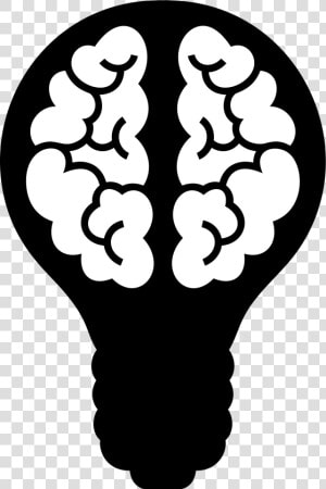 Brain Light Bulb Clip Arts   Light Bulb Brain Icon  HD Png Download