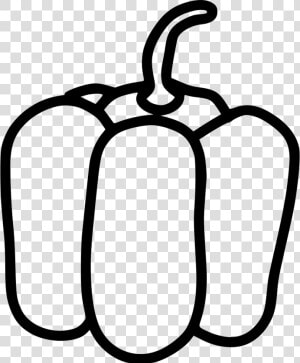 Bell Pepper   Bell Pepper Outline Transparent  HD Png Download