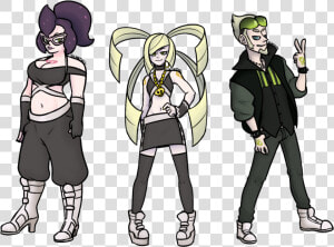 Pokémon Sun And Moon Pokémon Go Pokémon X And Y Fictional   Pokemon Lusamine Team Skull  HD Png Download