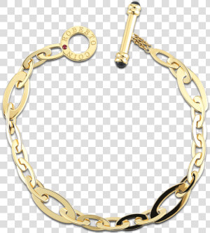 Roberto Coin Chic And Shine Small Link Bracelet   Roberto Coin Bracelet Gold  HD Png Download