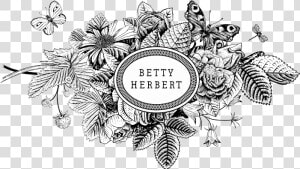 Betty Herbert   Flowers Png Vector Vintage  Transparent Png