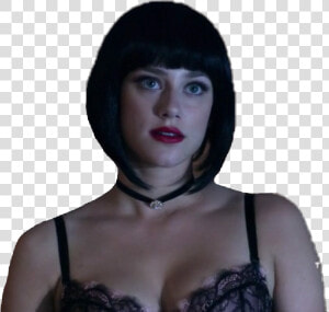 Dark Lilireinhart Bettycooper Riverdale   Riverdale Betty With Black Wig  HD Png Download