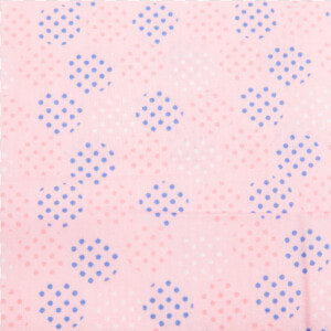 Cotton Poplin Printed Blue pink white Dots Multicolored   Polka Dot  HD Png Download