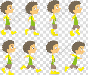 Cartoon People Transparent Background   ตัว การ์ตูน เดิน ได้  HD Png Download