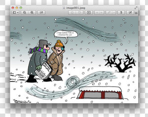 Not Shoveling Praying It Melts   Winter Weather Cartoons  HD Png Download