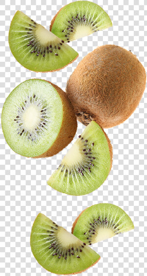 Falling Kiwi Slices  HD Png Download