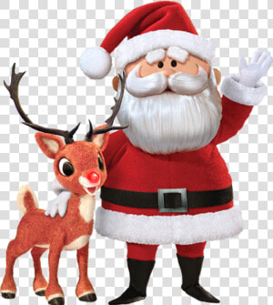 Santa Claus  amp  Rudolph The Red Nosed Reindeer Https   Santa Rudolph The Red Nosed Reindeer  HD Png Download