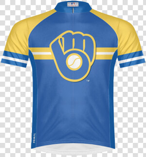 Milwaukee Brewers Men S Sport Cut Cycling Jersey   Polo Shirt  HD Png Download